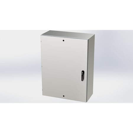 Saginaw Control & Engineering 3 Point Latch with Padlock Handle Electrical Enclosures, 48 in H, 16 in D, 36 in W SCE-48EL3616SSLPPL